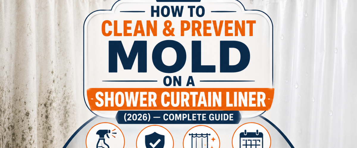 How to Clean and Prevent Mold on a Shower Curtain Liner (2026) — Complete Guide