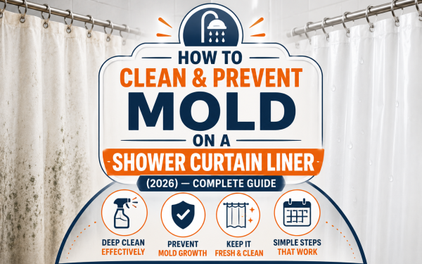How to Clean and Prevent Mold on a Shower Curtain Liner (2026) — Complete Guide