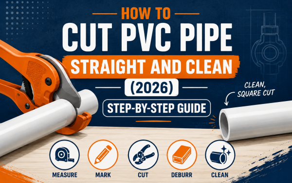How to Cut PVC Pipe Straight and Clean (2026) — Step-by-Step Guide