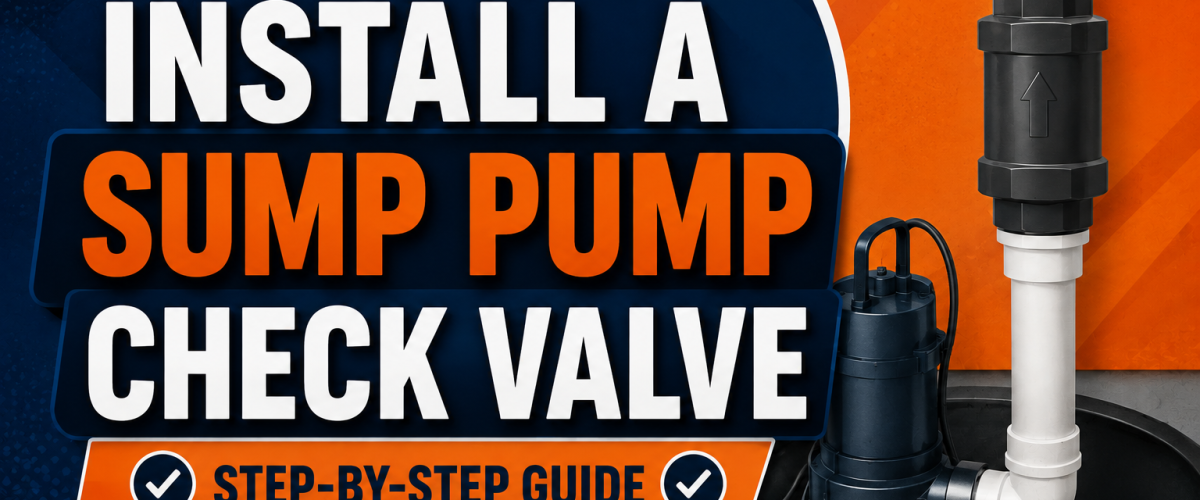 How to Install a Sump Pump Check Valve (2026) — Step-by-Step Guide