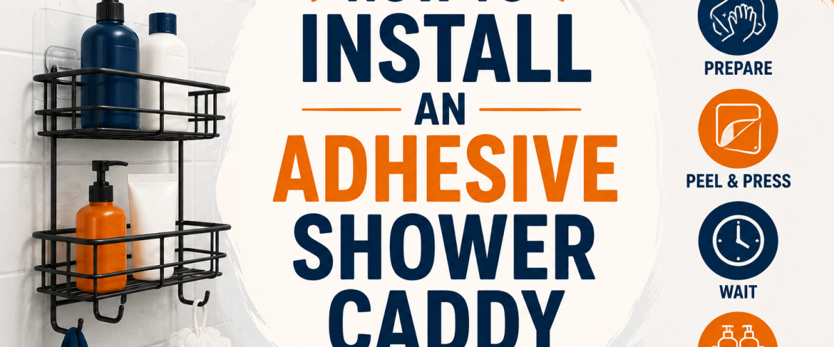 How to Install an Adhesive Shower Caddy (2026) — Complete Guide