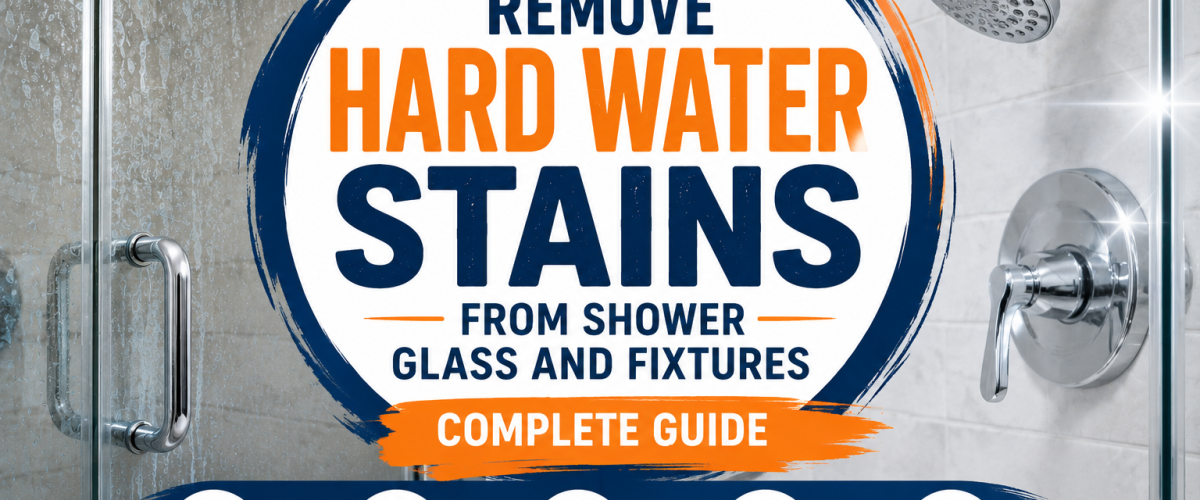 How to Remove Hard Water Stains from Shower Glass and Fixtures (2026) — Complete Guide