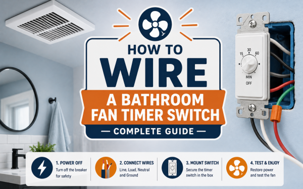 How to Wire a Bathroom Fan Timer Switch (2026) – Complete Guide