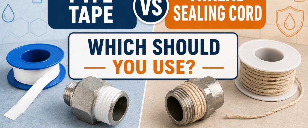 PTFE Tape vs Thread Sealing Cord (2026) — Which Should You Use?