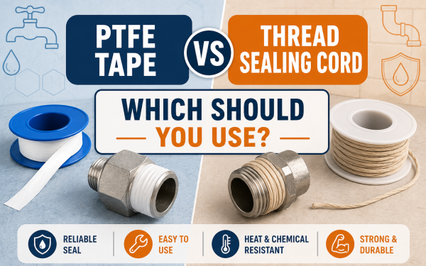 PTFE Tape vs Thread Sealing Cord (2026) — Which Should You Use?