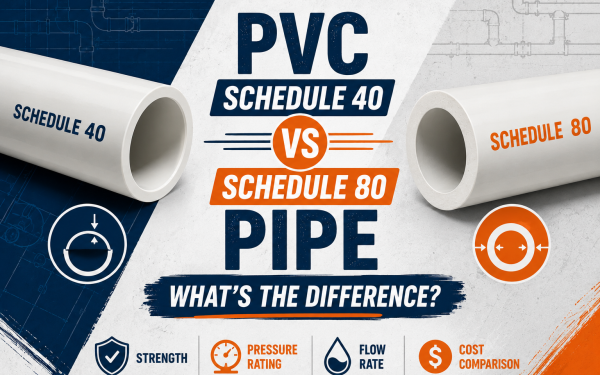 PVC Schedule 40 vs Schedule 80 Pipe (2026) — What’s the Difference?
