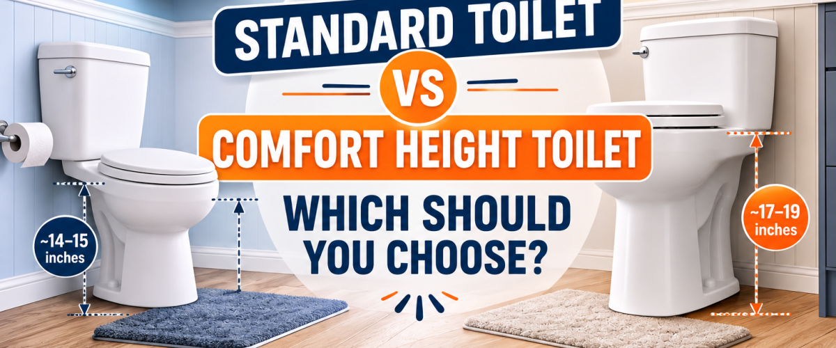 Standard Toilet vs Comfort Height Toilet (2026) — Which Should You Choose?