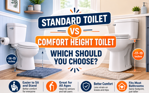 Standard Toilet vs Comfort Height Toilet (2026) — Which Should You Choose?