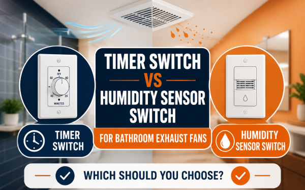 Timer Switch vs Humidity Sensor Switch for Bathroom Exhaust Fans (2026) — Which Should You Choose?