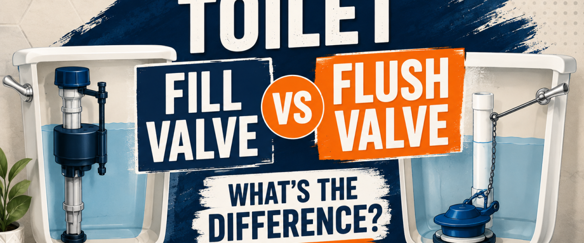 Toilet Fill Valve vs Flush Valve (2026) — What’s the Difference?