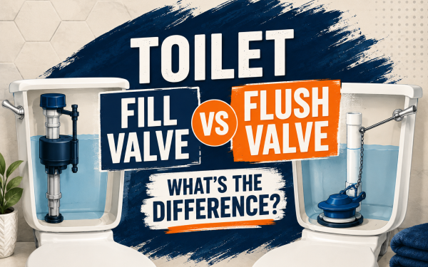 Toilet Fill Valve vs Flush Valve (2026) — What’s the Difference?