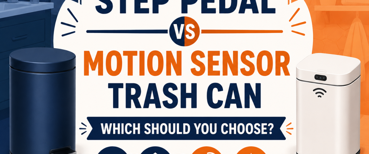 Step Pedal vs Motion Sensor Trash Can (2026) — Which Should You Choose?