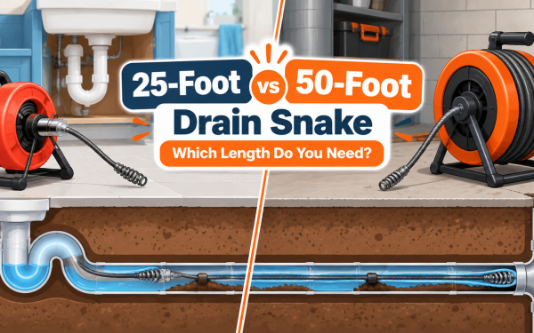 25-Foot vs 50-Foot Drain Snake: Which Length Do You Need? (2026)