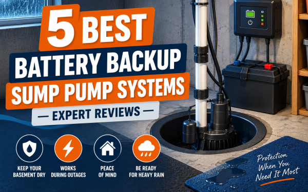5 Best Battery Backup Sump Pump Systems (2026) — Expert Reviews