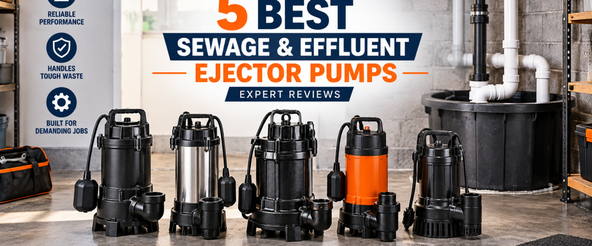 5 Best Sewage & Effluent Ejector Pumps (2026) — Expert Reviews