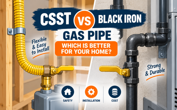 CSST vs Black Iron Gas Pipe (2026) — Which Is Better for Your Home?