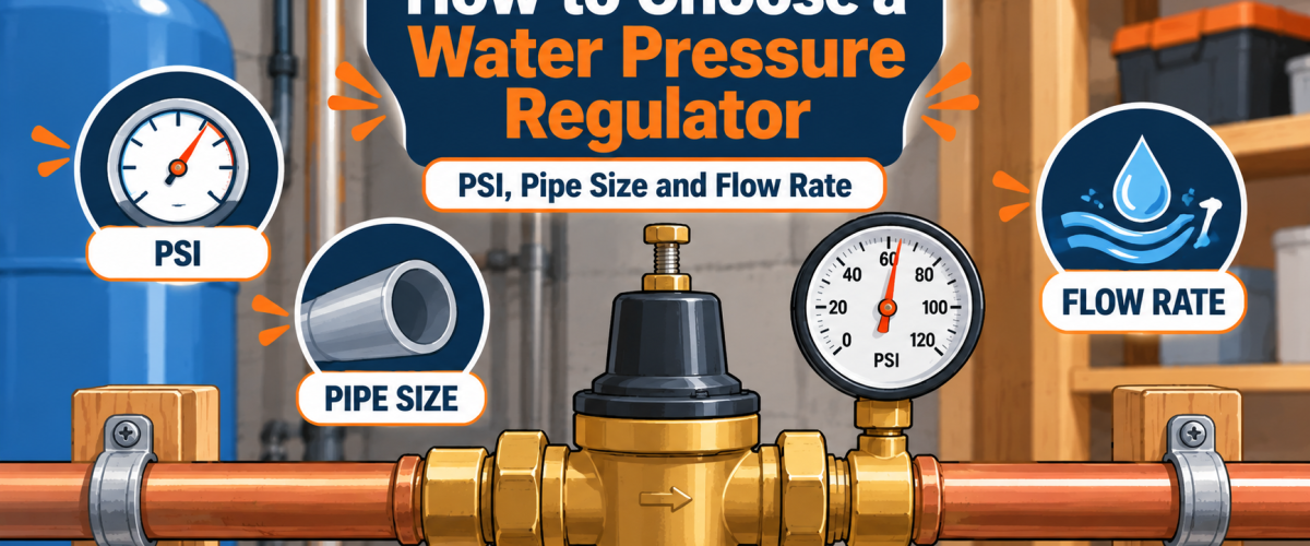 How to Choose a Water Pressure Regulator: PSI, Pipe Size and Flow Rate (2026)