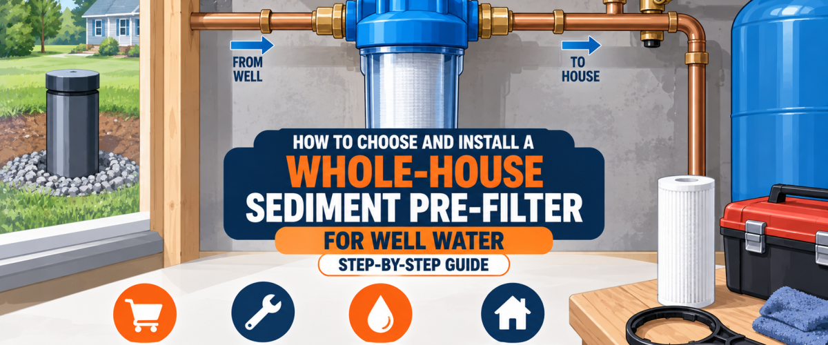 How to Choose and Install a Whole-House Sediment Pre-Filter for Well Water (2026) — Step-by-Step Guide