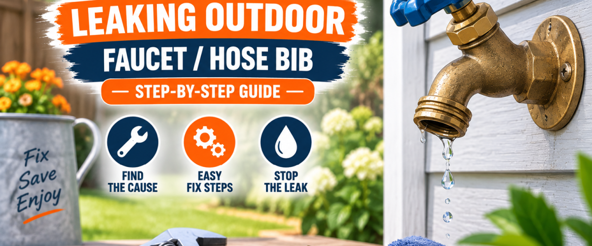 How to Fix a Leaking Outdoor Faucet / Hose Bib (2026) — Step-by-Step Guide