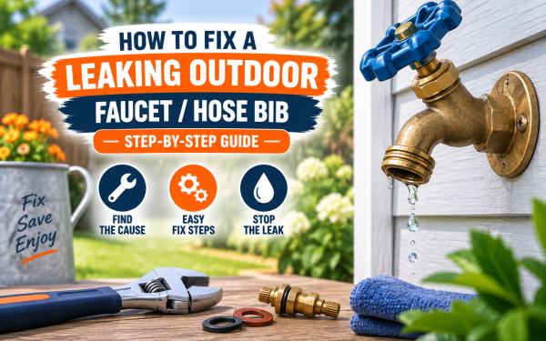 How to Fix a Leaking Outdoor Faucet / Hose Bib (2026) — Step-by-Step Guide