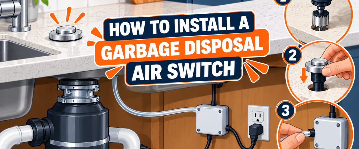 How to Install a Garbage Disposal Air Switch (2026) — Step-by-Step Guide