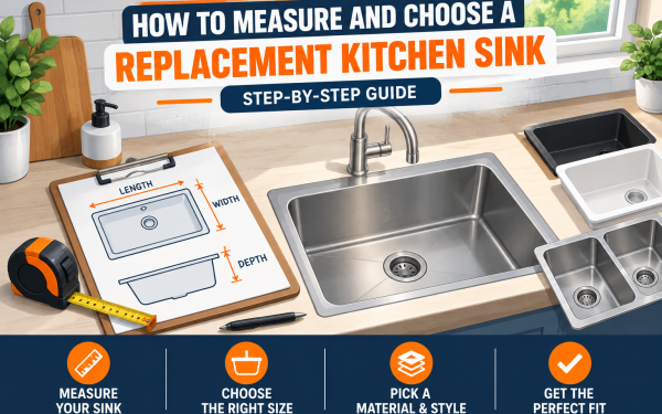 How to Measure and Choose a Replacement Kitchen Sink (2026) — Step-by-Step Guide