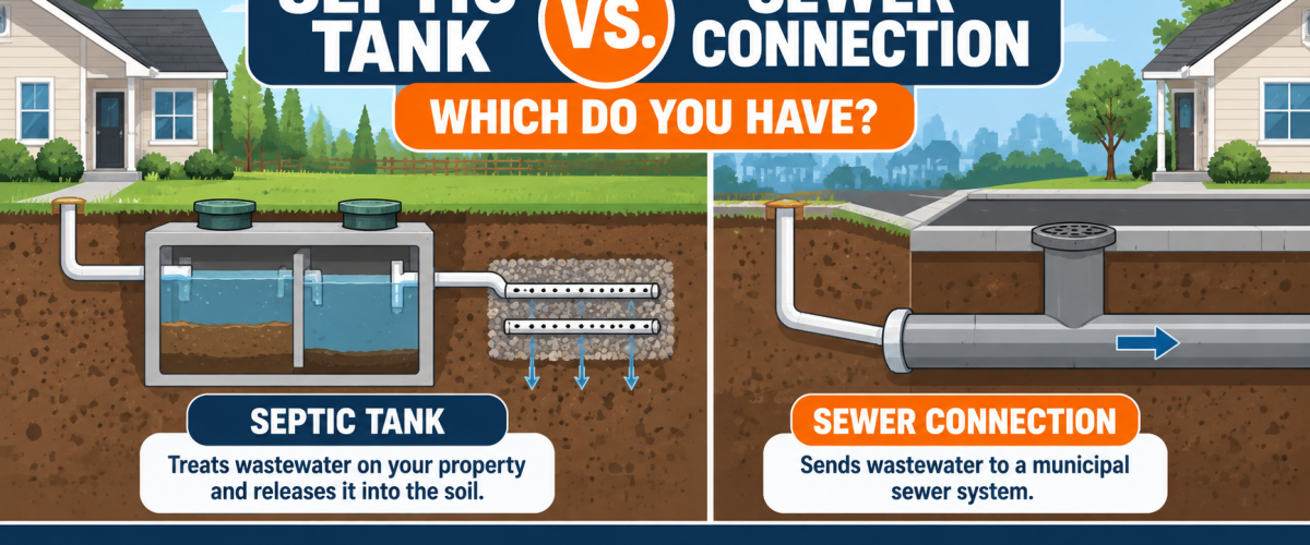 Septic Tank vs. Sewer Connection (2026) — Which Do You Have?