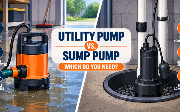 Utility Pump vs. Sump Pump (2026) — Which Do You Need?