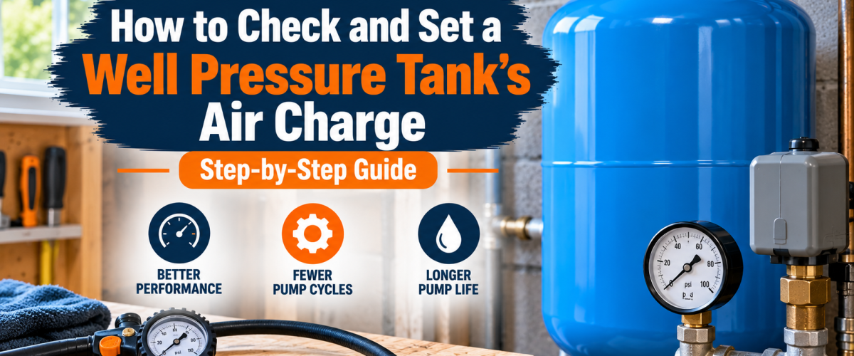 How to Check and Set a Well Pressure Tank’s Air Charge (2026) — Step-by-Step Guide