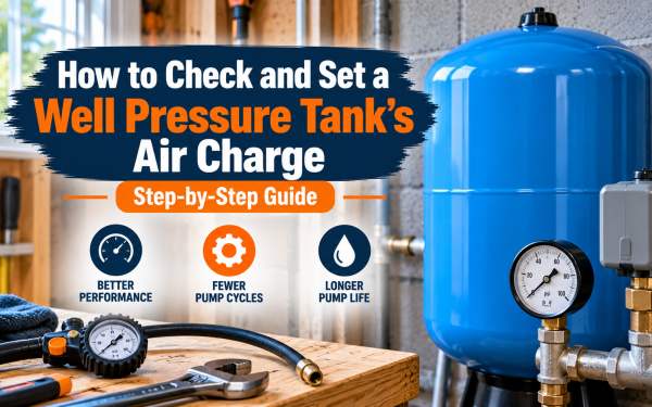 How to Check and Set a Well Pressure Tank’s Air Charge (2026) — Step-by-Step Guide