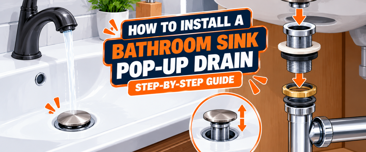 How to Install a Bathroom Sink Pop-Up Drain (2026) — Step-by-Step Guide