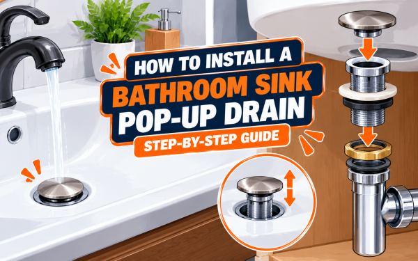 How to Install a Bathroom Sink Pop-Up Drain (2026) — Step-by-Step Guide