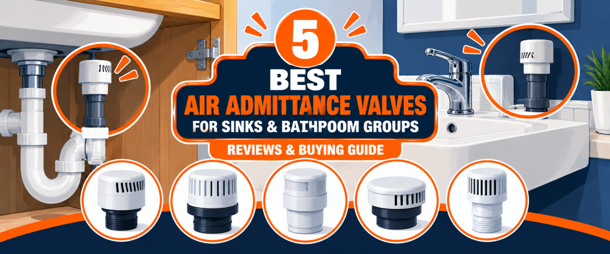 5 Best Air Admittance Valves for Sinks & Bathroom Groups (2026) — Reviews & Buying Guide