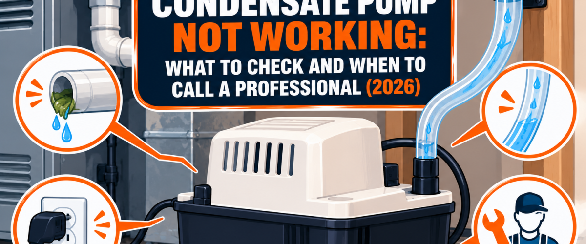 Condensate Pump Not Working: What to Check and When to Call a Professional (2026)
