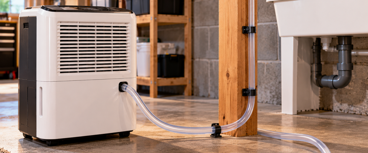 Planning a Dehumidifier Drain? Check the Route Before Buying a Hose