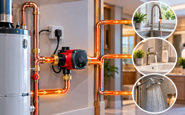 5 Hot-Water Recirculation Systems for Homes Without a Return Line (2026)