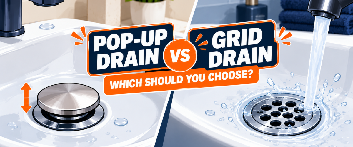 Pop-Up Drain vs Grid Drain: Which Should You Choose?