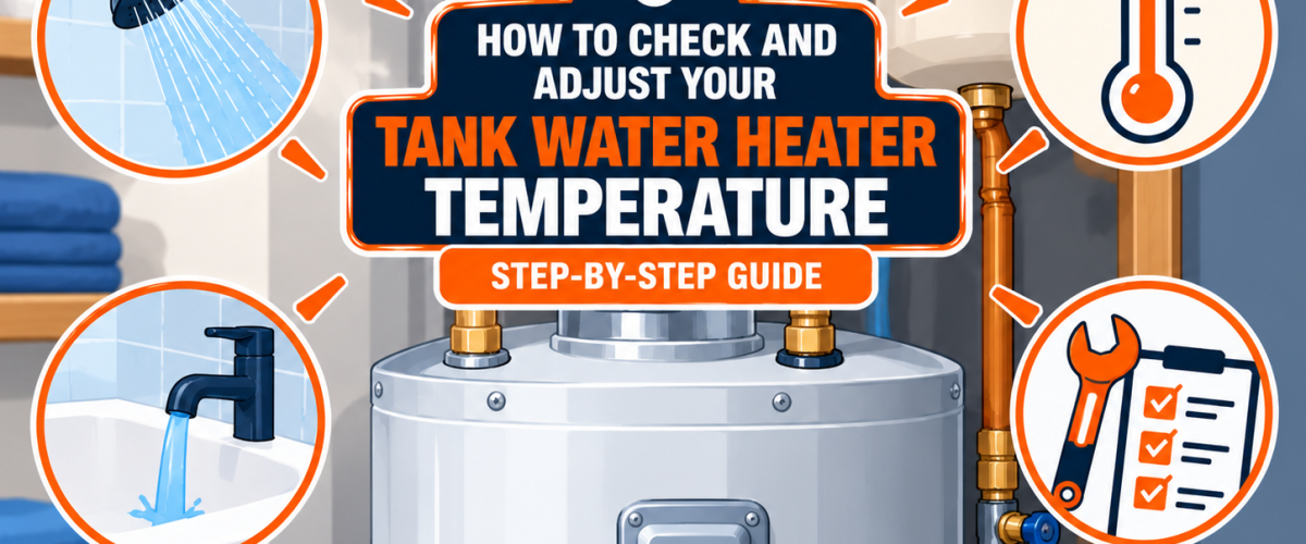How to Check and Adjust Your Tank Water Heater Temperature (2026) — Step-by-Step Guide
