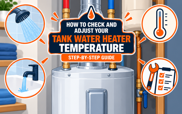 How to Check and Adjust Your Tank Water Heater Temperature (2026) — Step-by-Step Guide
